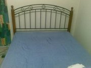 Queen size bed and mattress